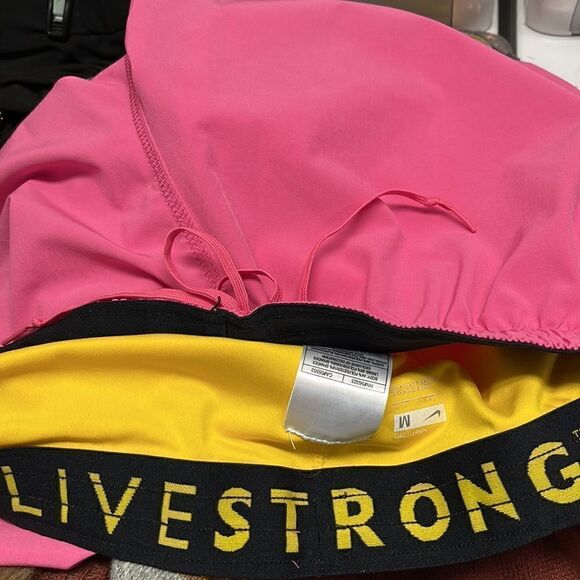 Nike Women’s DriFit Pink “Live Strong”Athletic Shorts w/ Built-in Shorts- M - Picture 11 of 15